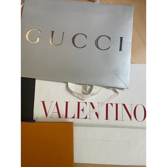 5 Designer shopping bags *empty Large Size - Picture 2 of 4